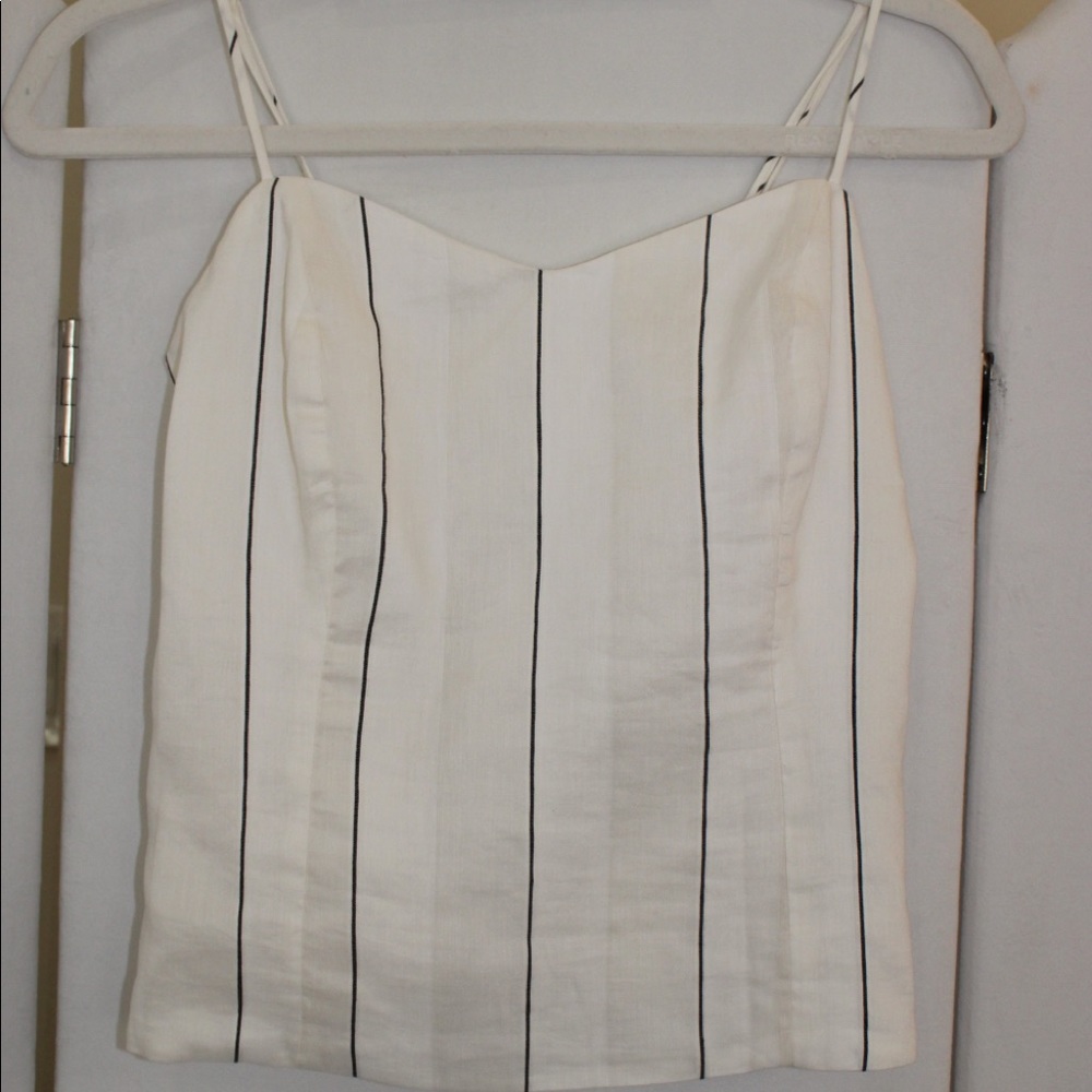 Lavender Brown ivory camisole with black stripes. Size small never worn with tag